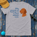 Vizsla Fifty Pounds of Feelings Tee in Athletic Heather