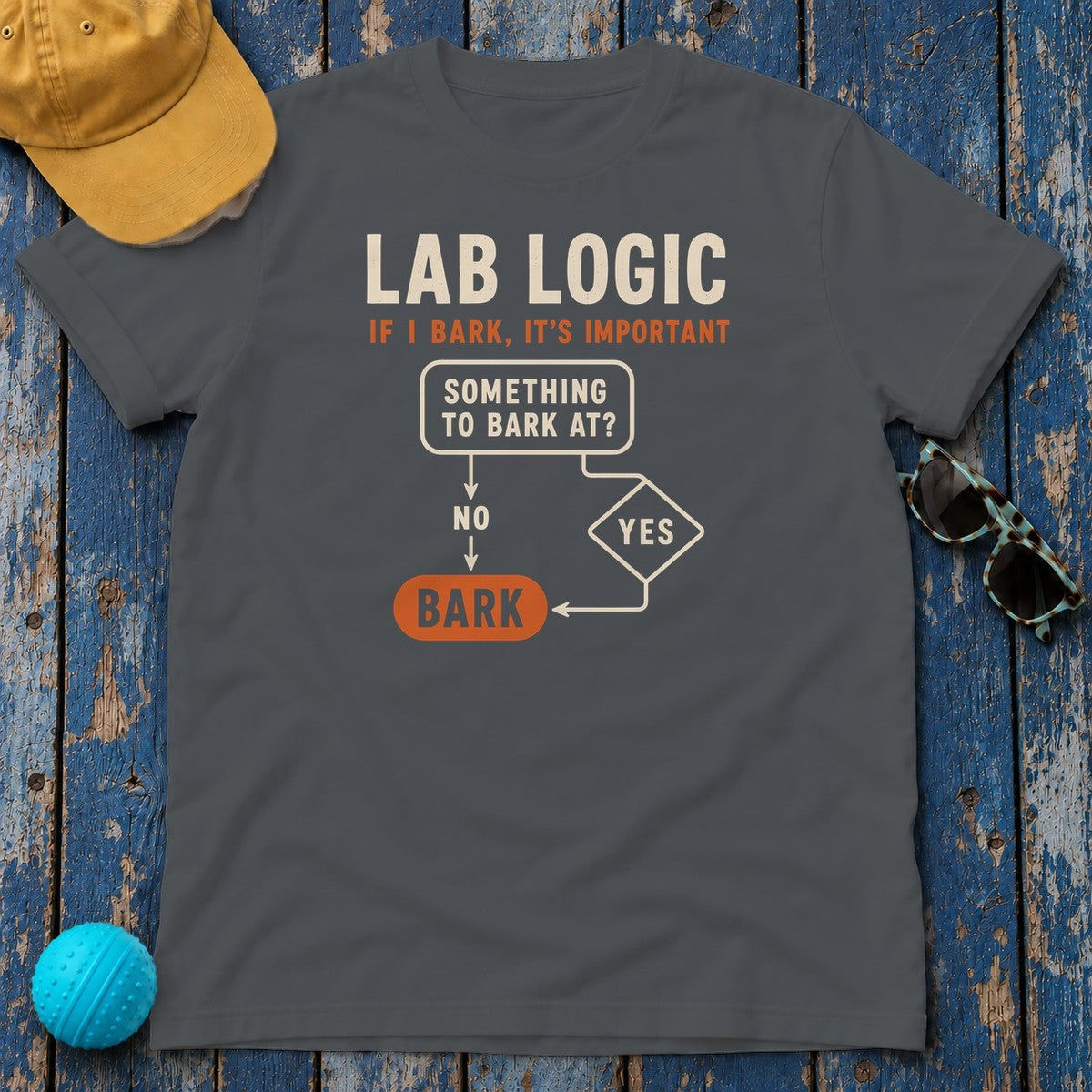 Lab Logic T-shirt in Charcoal