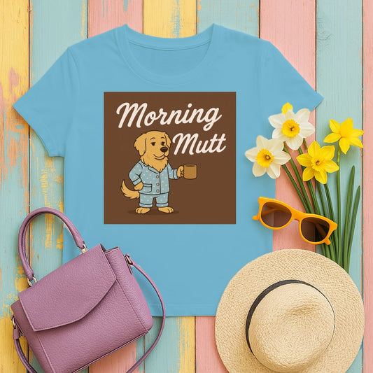 Morning Mutt Dog Lover Graphic Print T-Shirt product
