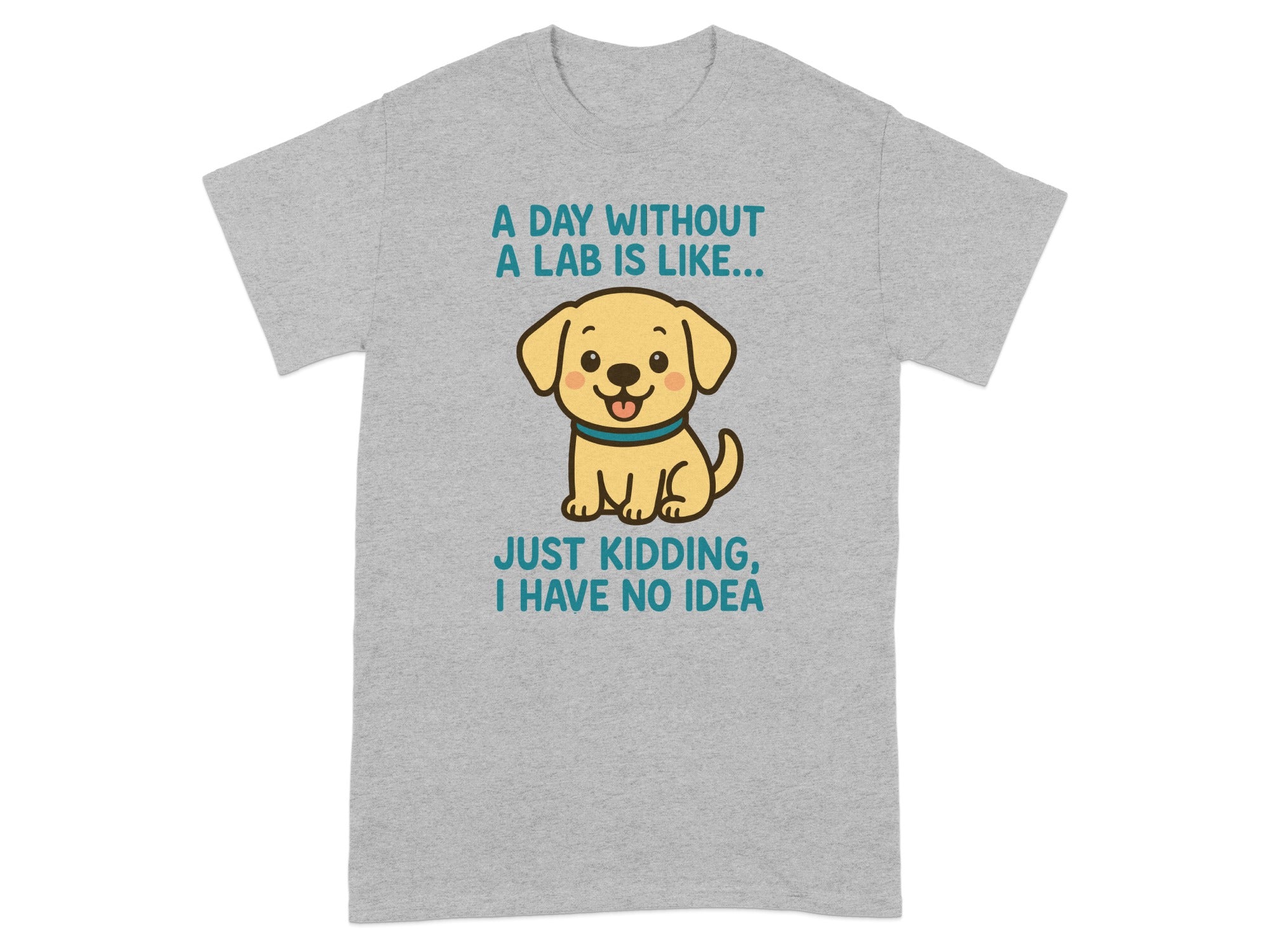 A Day Without A Lab Just Kidding I Have No Idea T-shirt
