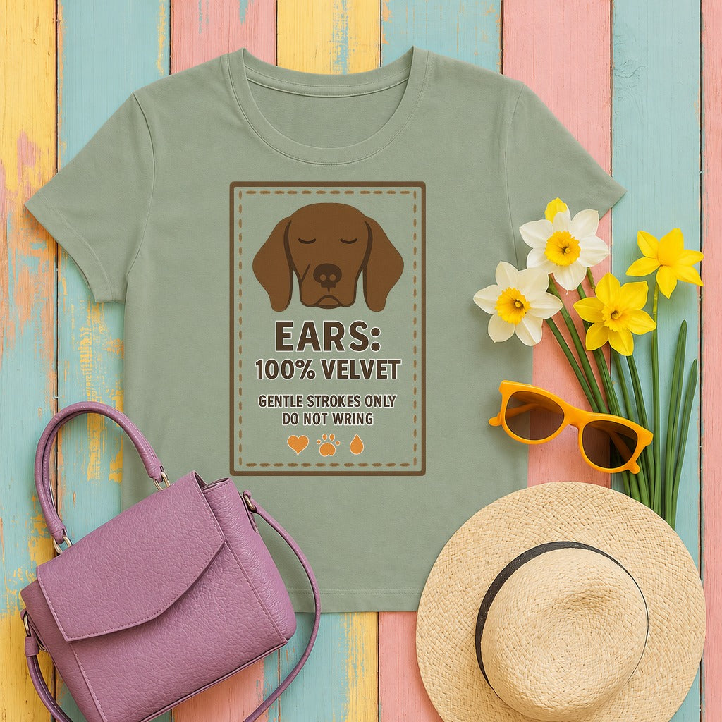 German Shorthaired Pointer Velvet Ears T-shirt in Sage