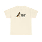Beagle Veto: Sorry I Can't Graphic t-shirt, Natural