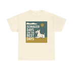Best Schnauzer Days Graphic t-shirt, Natural