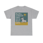 Best Schnauzer Days Graphic t-shirt, Sport Grey