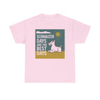 Best Schnauzer Days Graphic t-shirt, Light Pink