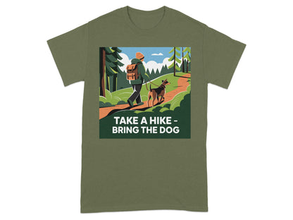 Take A Hike Bring The Dog Graphic T-Shirt product type