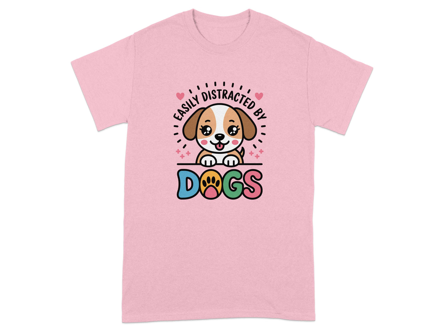 Easily Distracted By Dogs Graphic T-shirt product