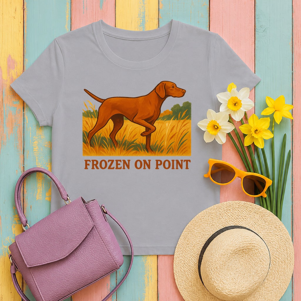 Vizsla Frozen on Point Tee in Athletic Heather
