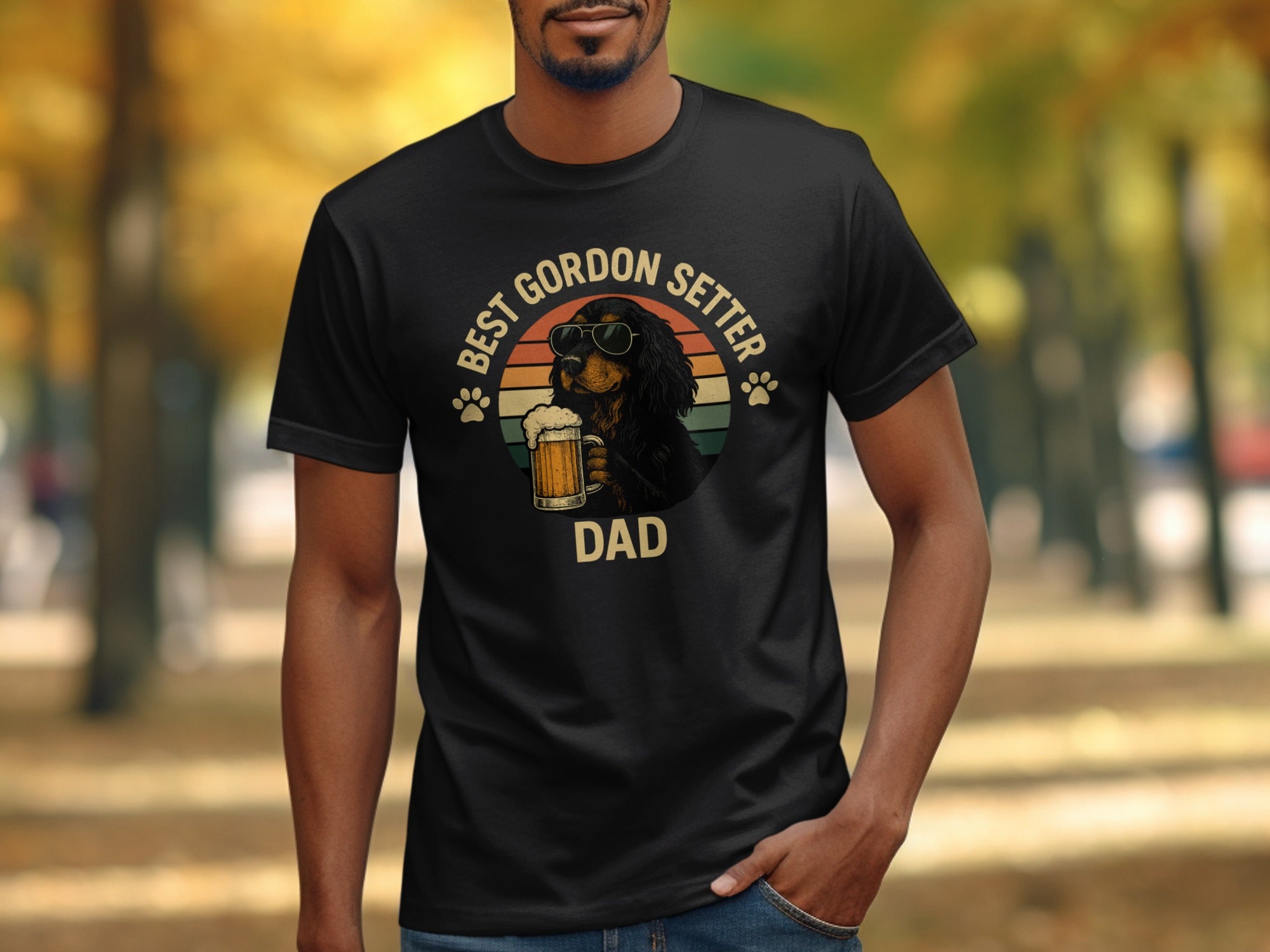Best Gordon Setter Dad Graphic T-Shirt