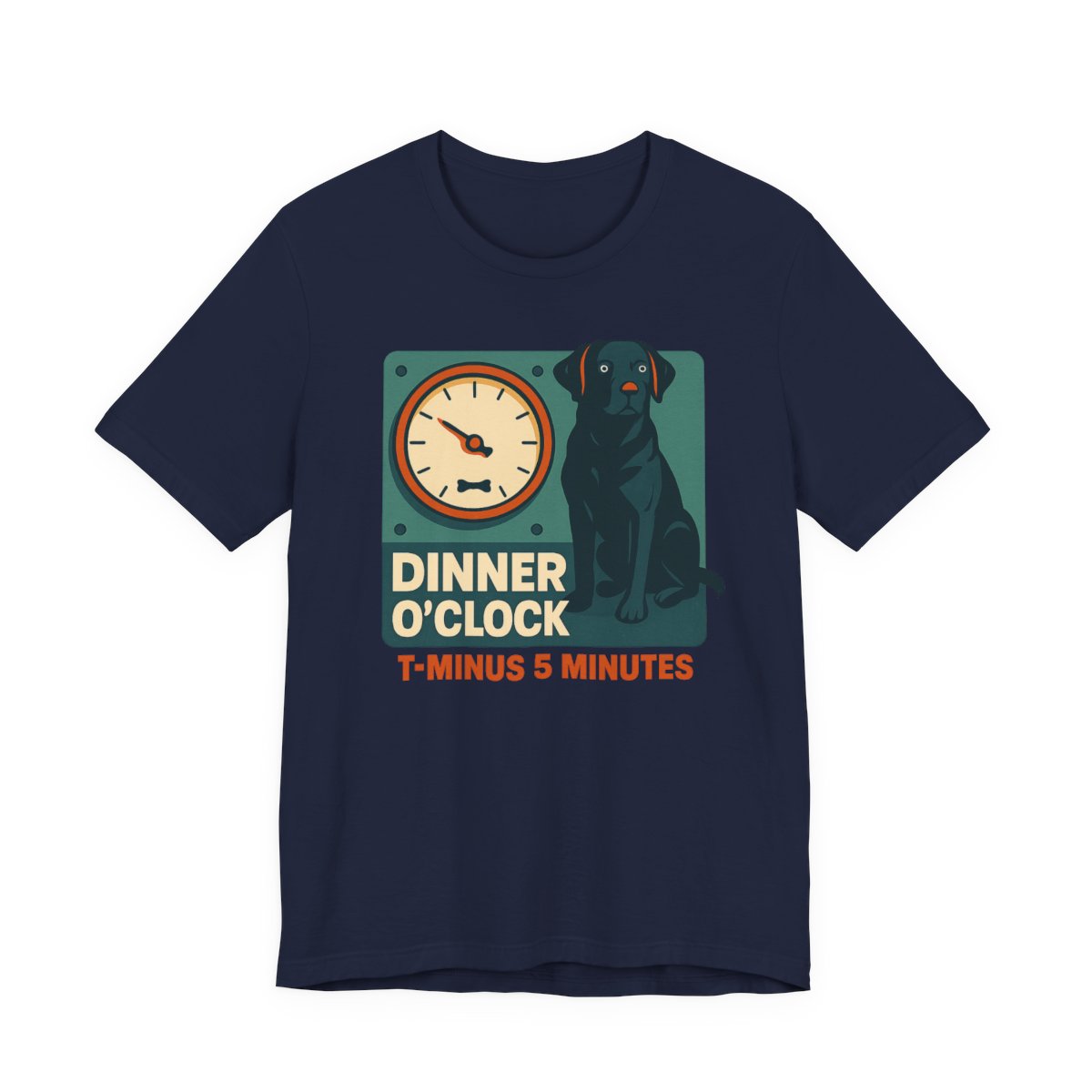 Black Lab Dinner O'Clock t-shirt, view 7