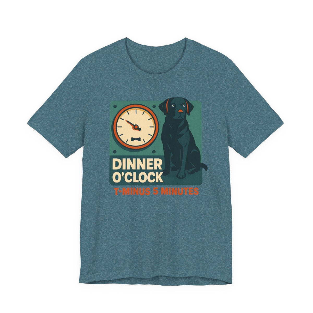Black Lab Dinner O'Clock t-shirt, view 5