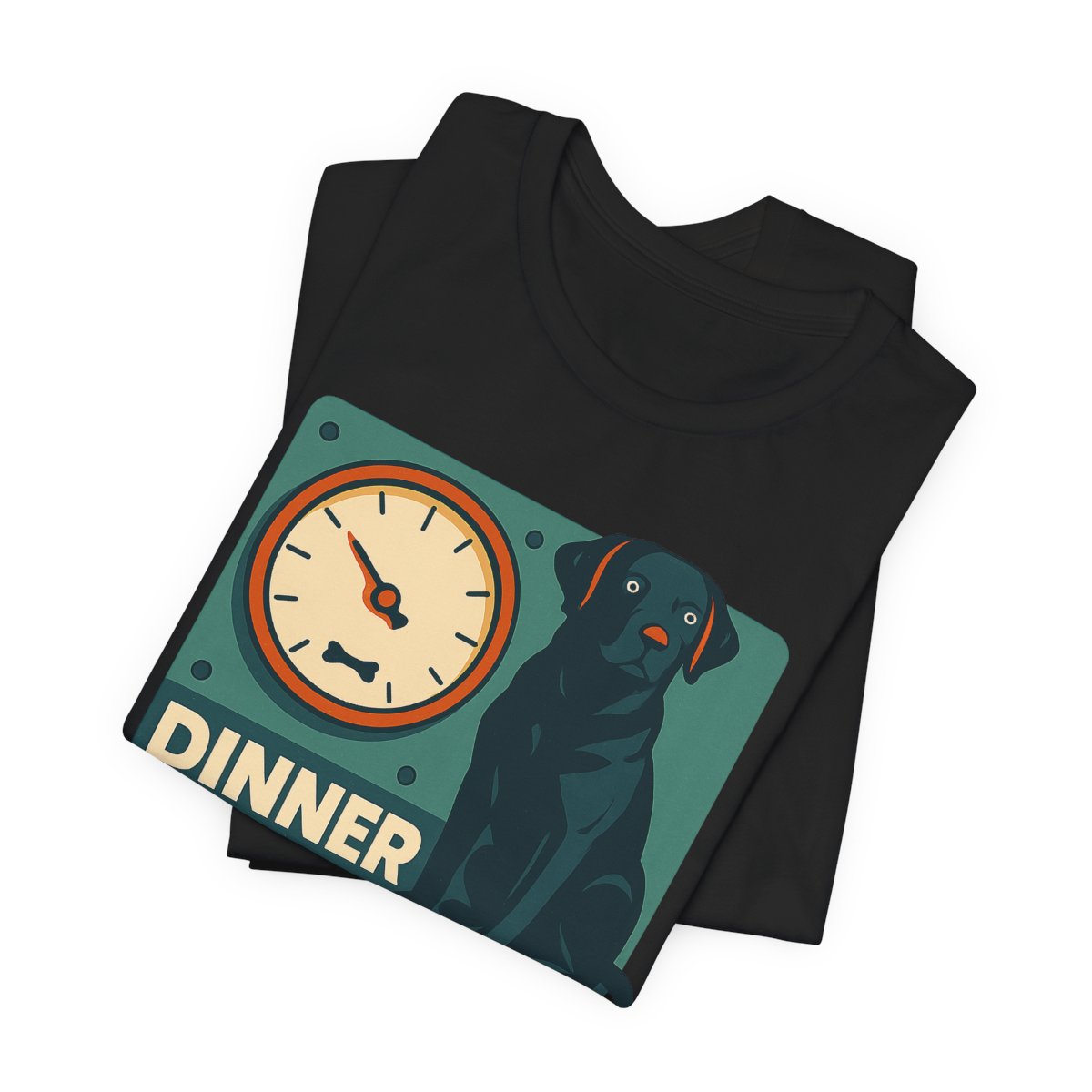 Black Lab Dinner O'Clock t-shirt, view 2