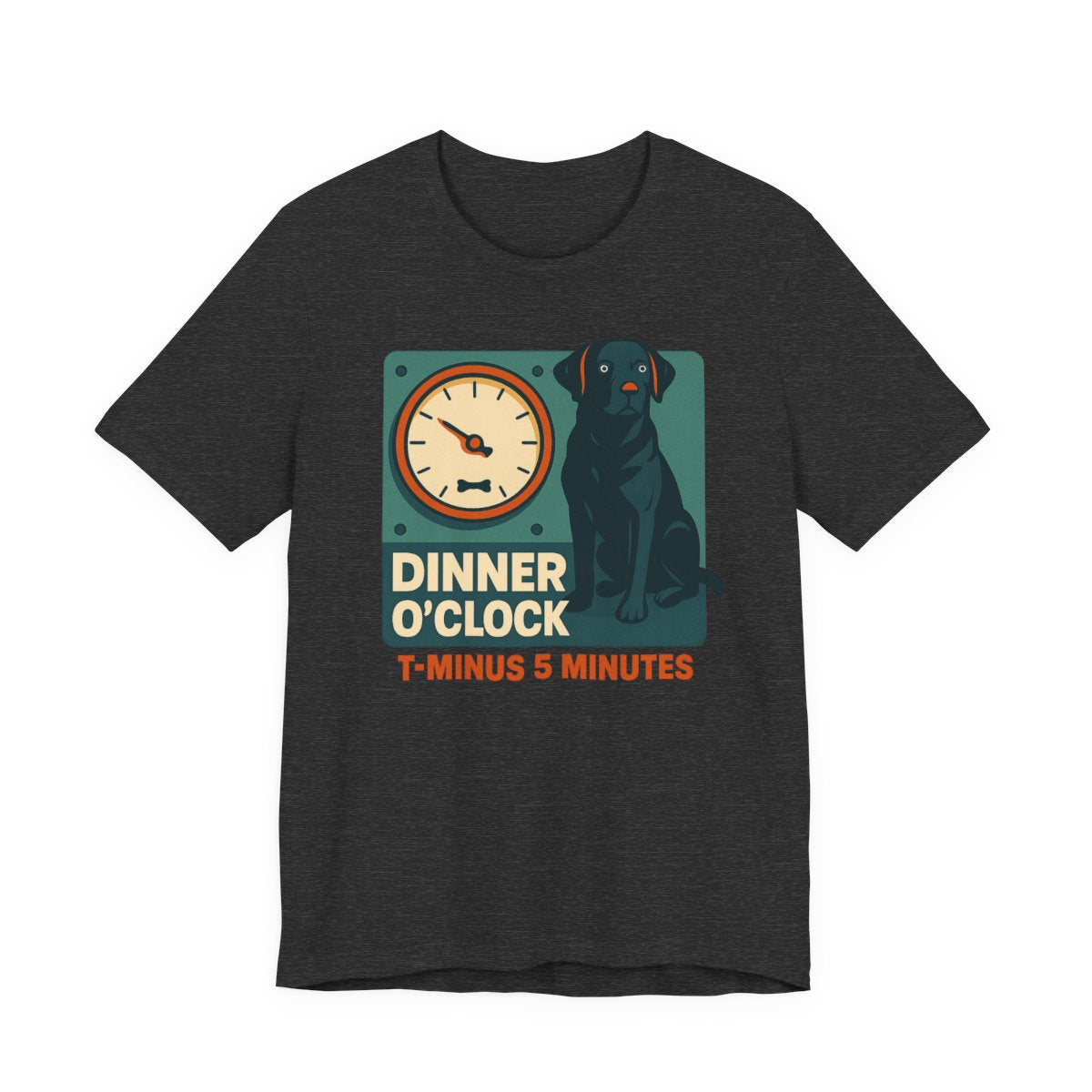 Black Lab Dinner O'Clock t-shirt, view 6