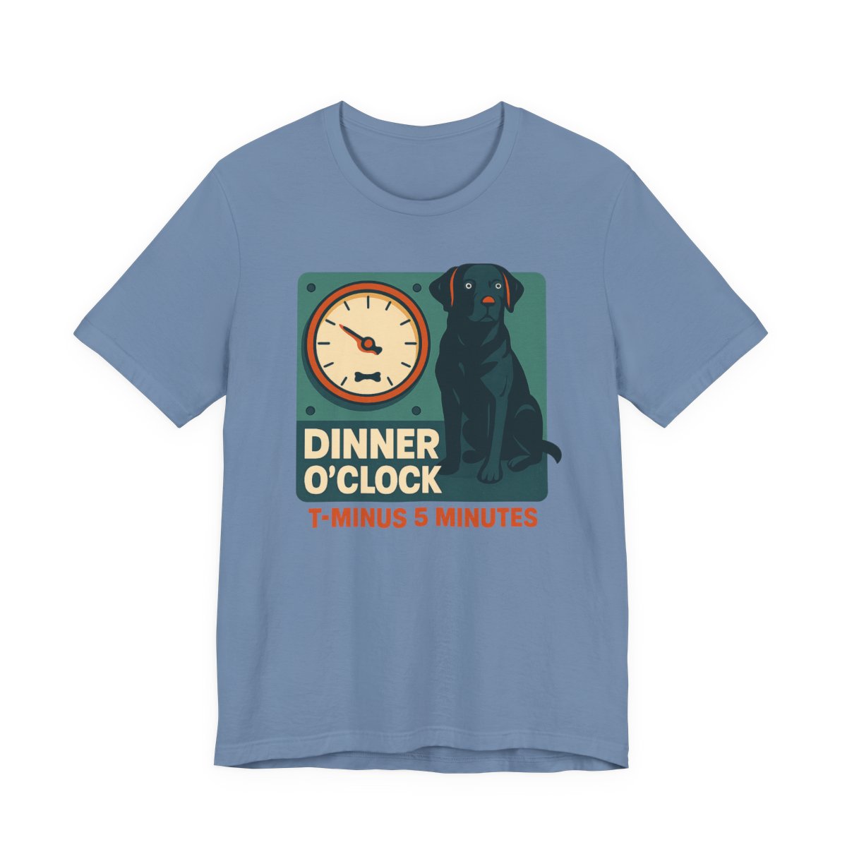 Black Lab Dinner O'Clock t-shirt, view 4