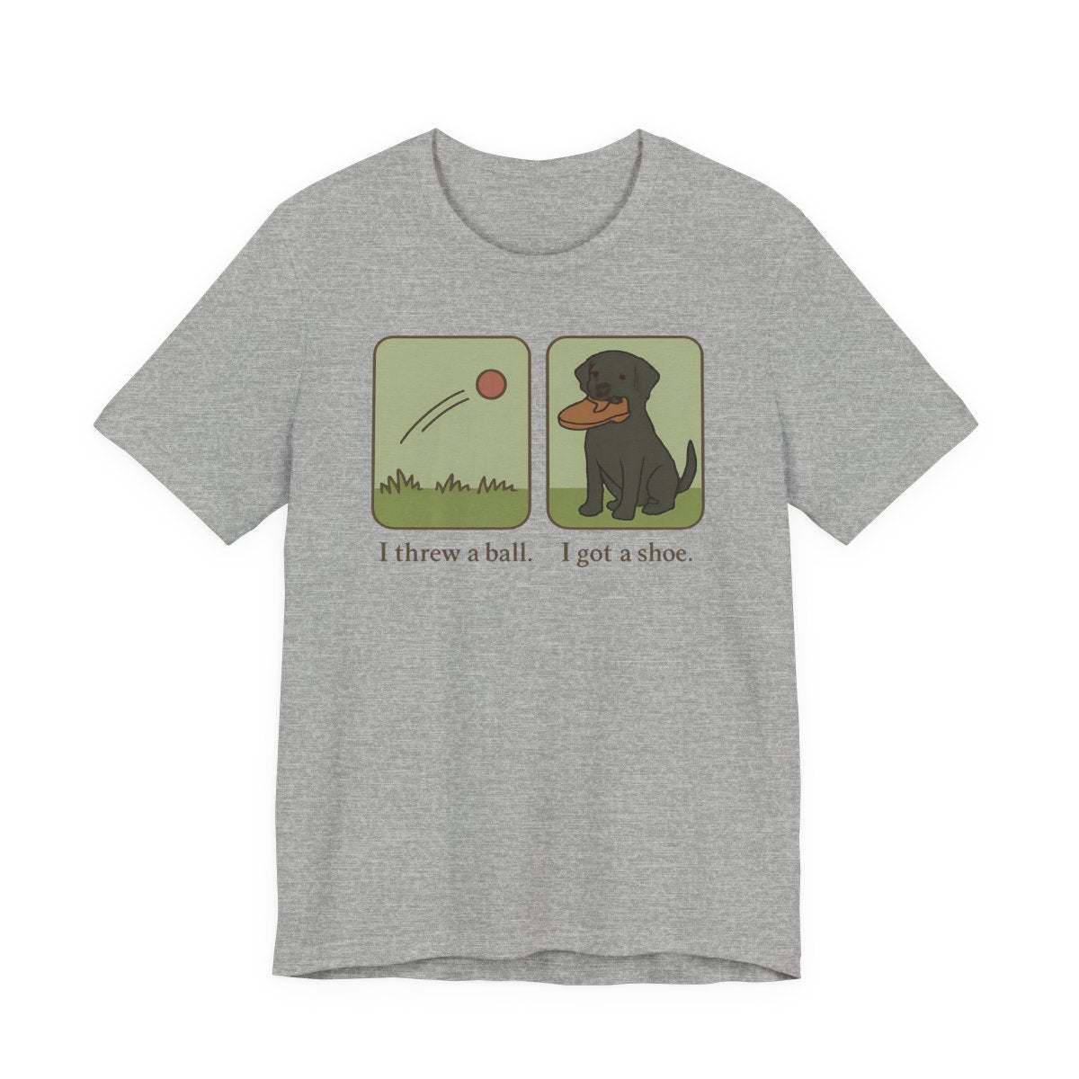 Black Lab I Threw a Ball I Got a Shoe t-shirt, view 7