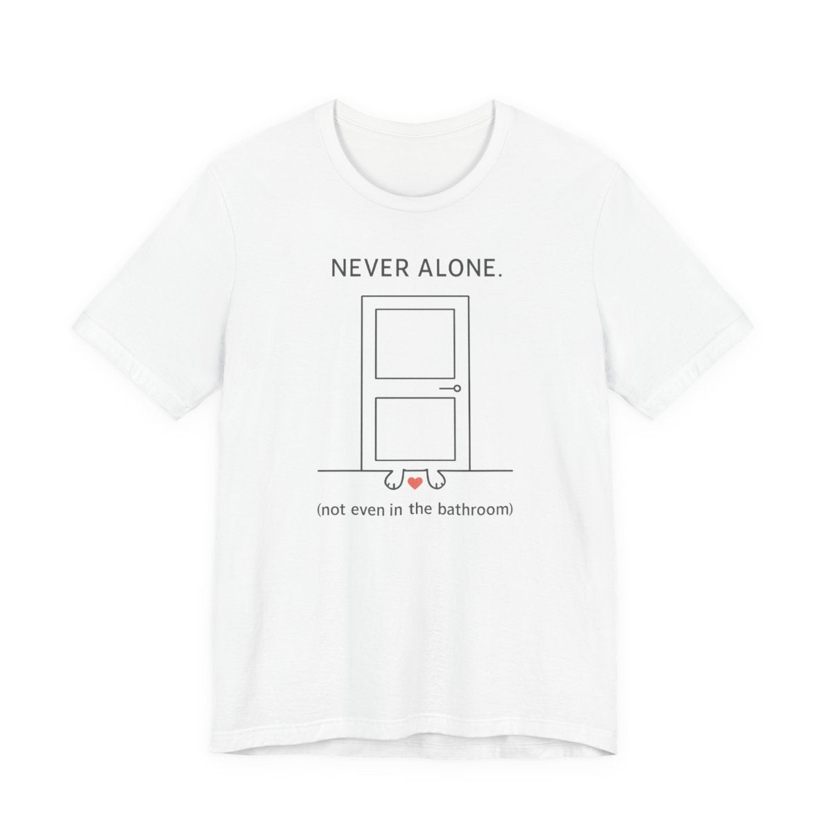Black Lab Never Alone t-shirt, view 4