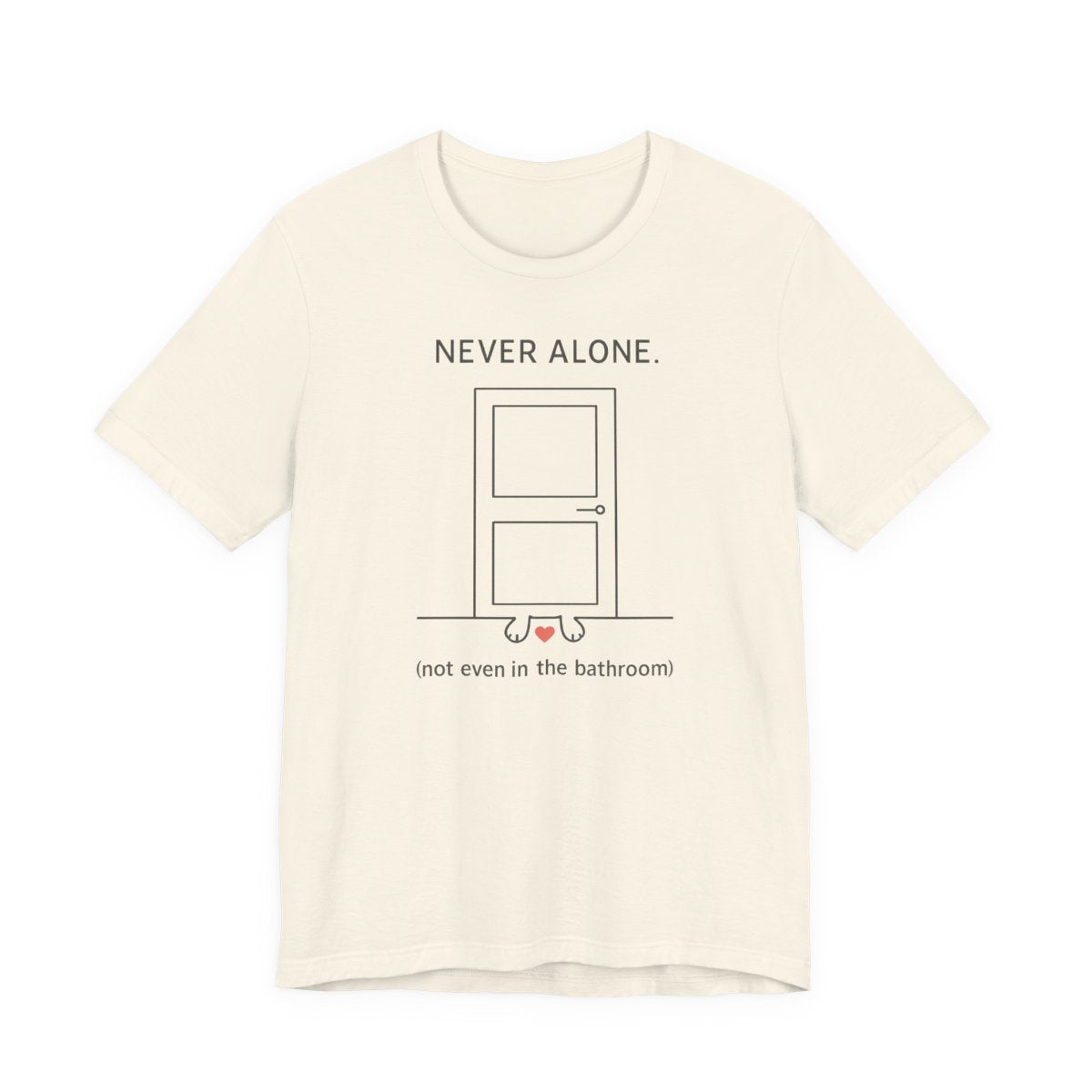 Black Lab Never Alone t-shirt, view 3