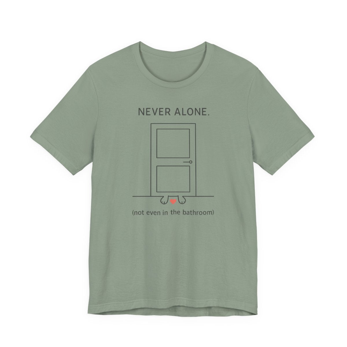 Black Lab Never Alone t-shirt, view 5