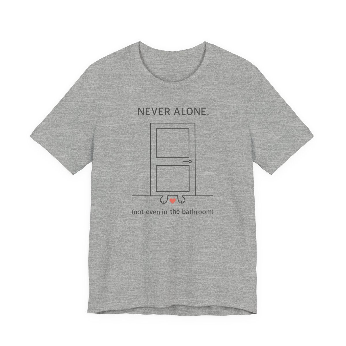 Black Lab Never Alone t-shirt, view 7
