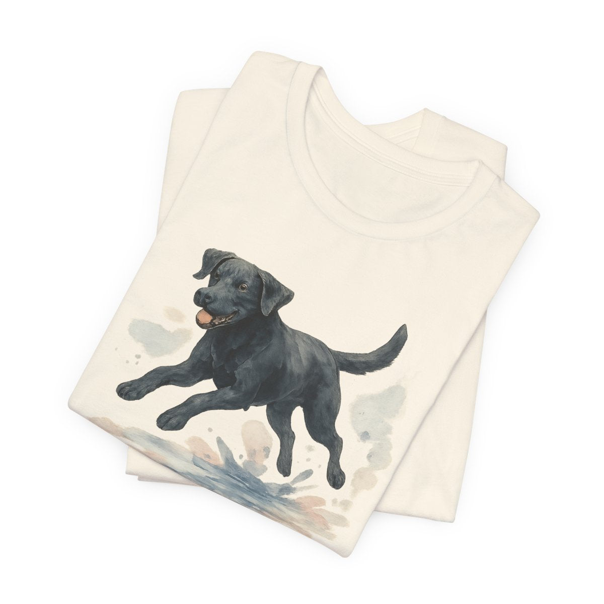 Black Lab Never Met a Puddle t-shirt, view 2