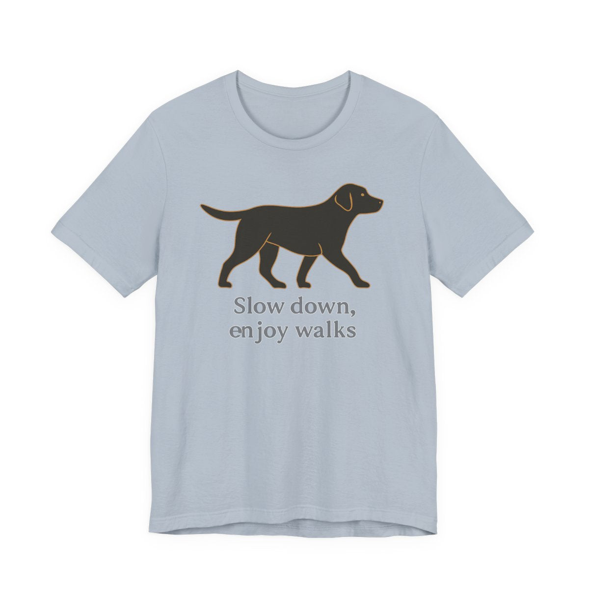 Black Lab Slow Down Enjoy Walks t-shirt, view 6