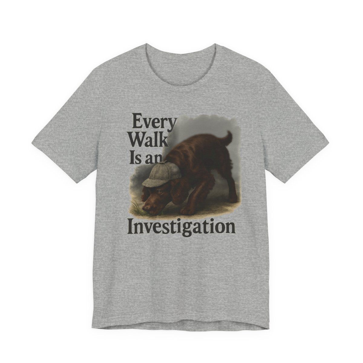 Boykin Spaniel Every Walk Is an Investigation T-shirt