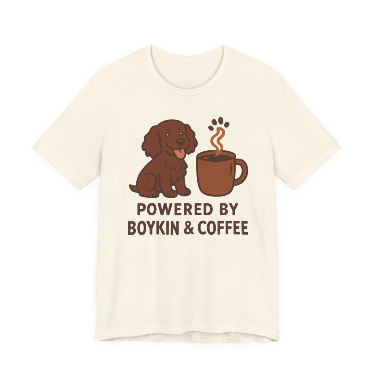 Boykin Spaniel Powered by Boykin & Coffee T-shirt