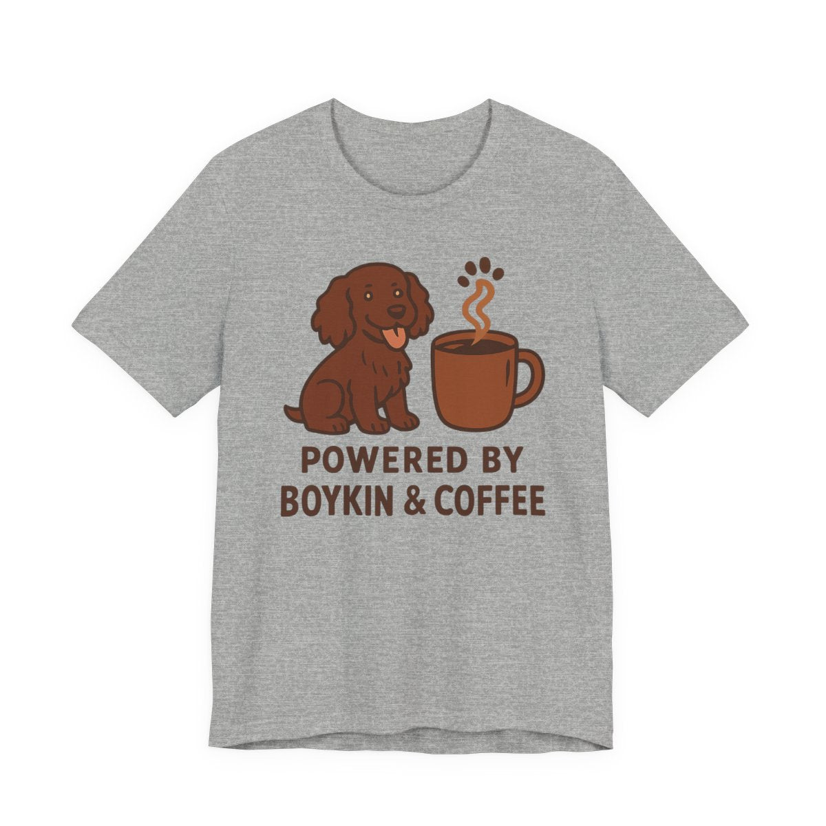 Boykin Spaniel Powered by Boykin & Coffee T-shirt
