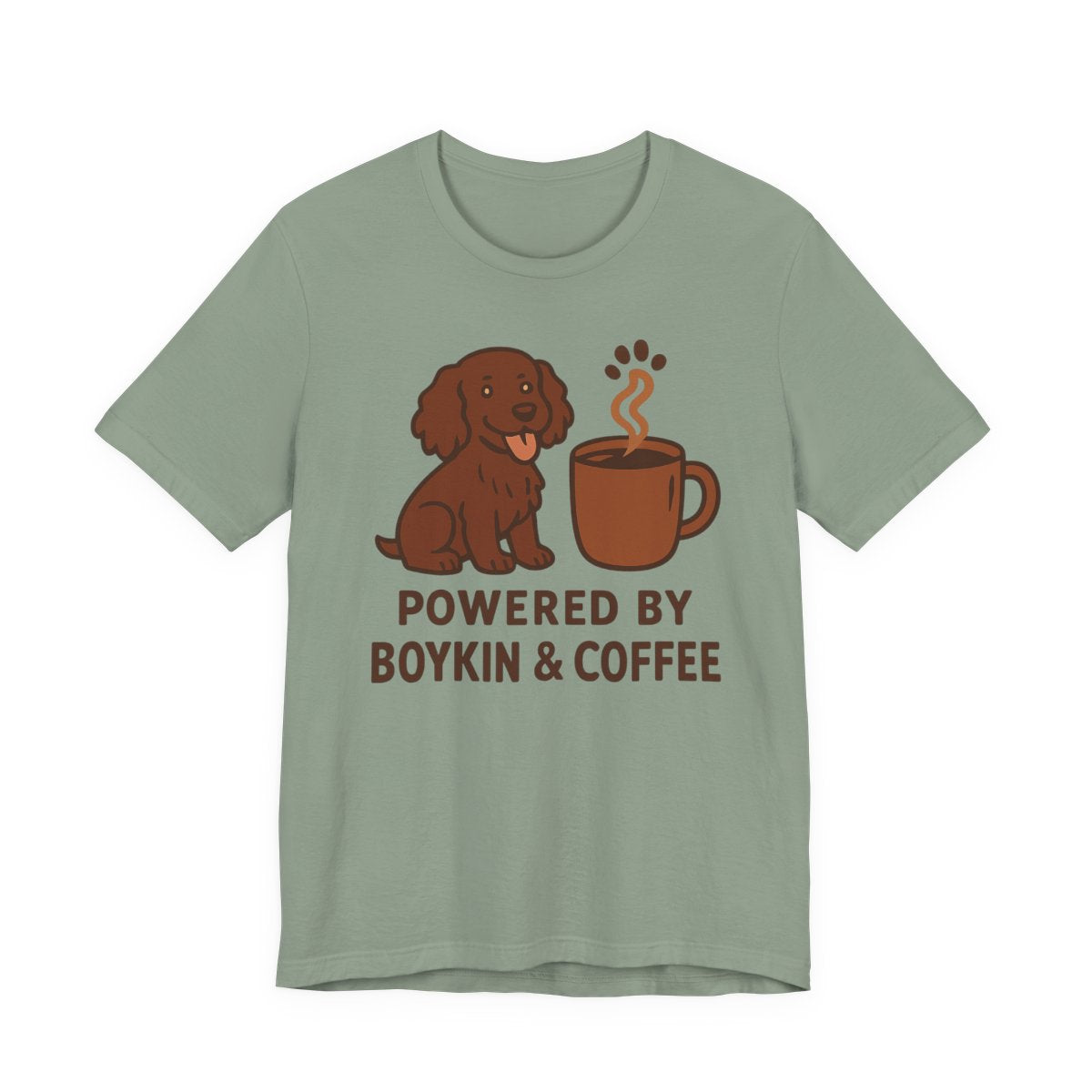 Boykin Spaniel Powered by Boykin & Coffee T-shirt