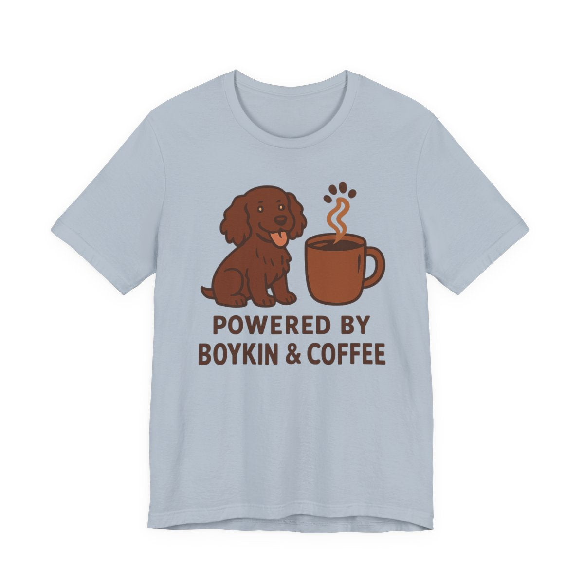 Boykin Spaniel Powered by Boykin & Coffee T-shirt