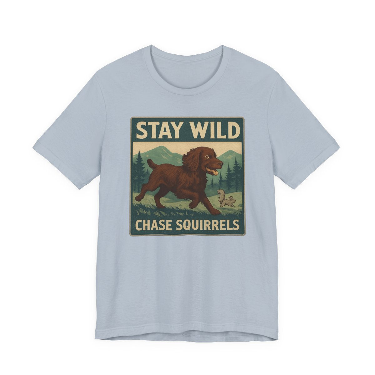Boykin Spaniel Stay Wild Chase Squirrels t-shirt, view 7