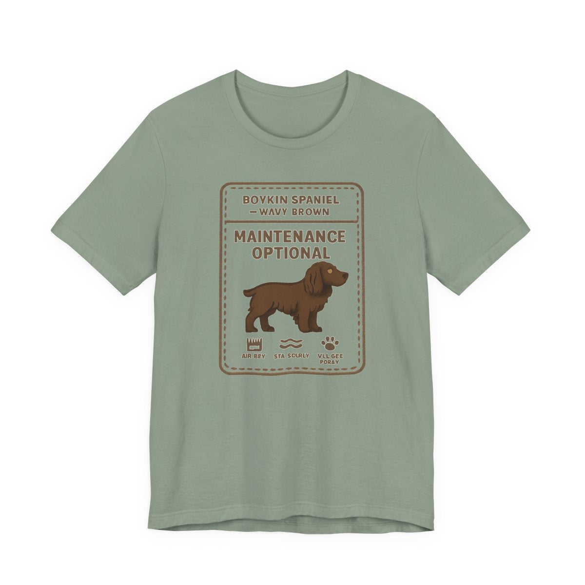 Boykin Spaniel Topknot Maintenance Optional t-shirt, view 6