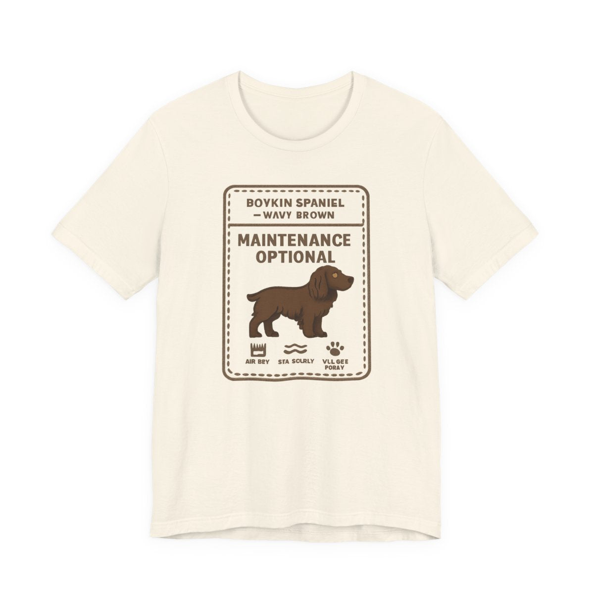 Boykin Spaniel Topknot Maintenance Optional t-shirt, view 3