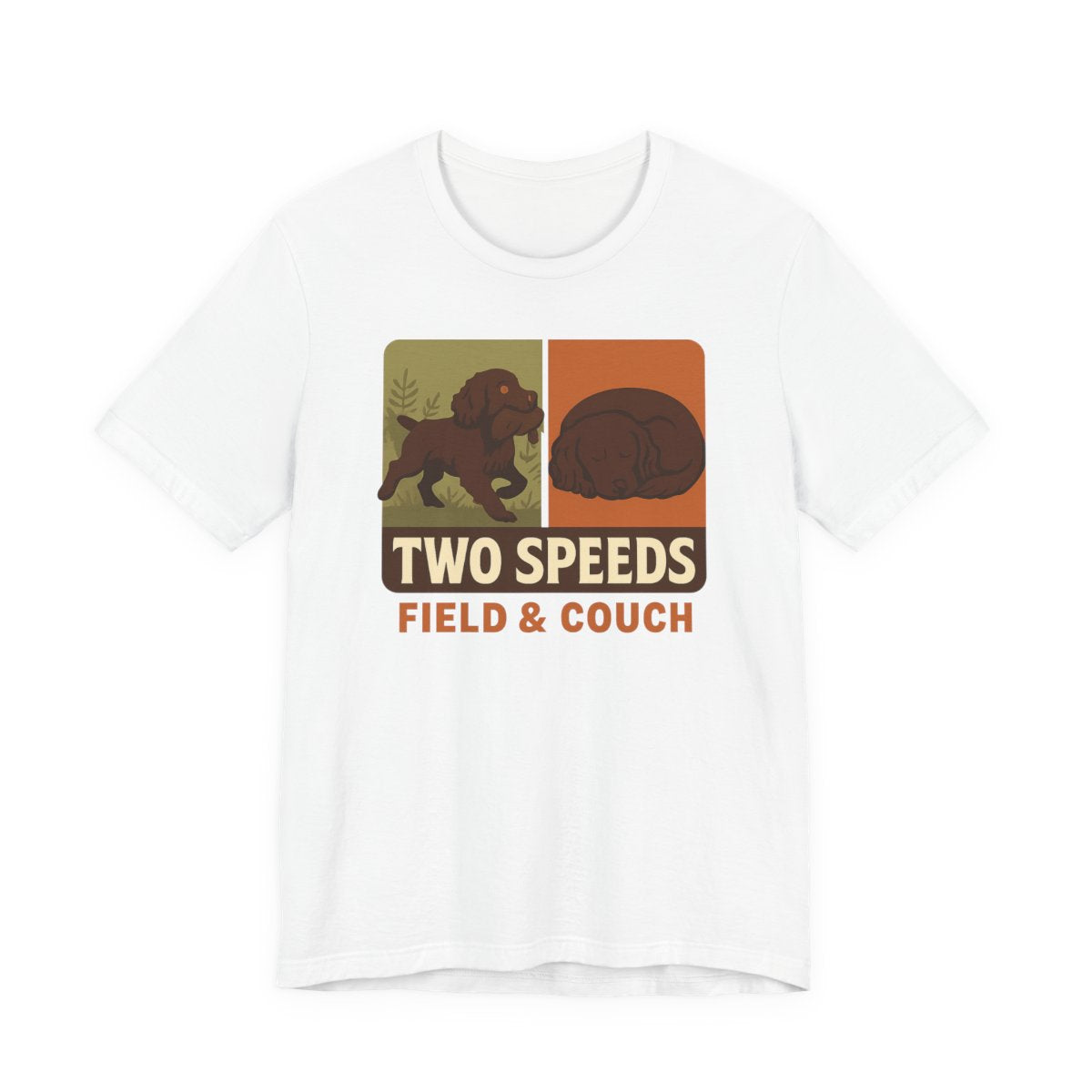 Boykin Spaniel Two Speeds Field and Couch t-shirt, view 5