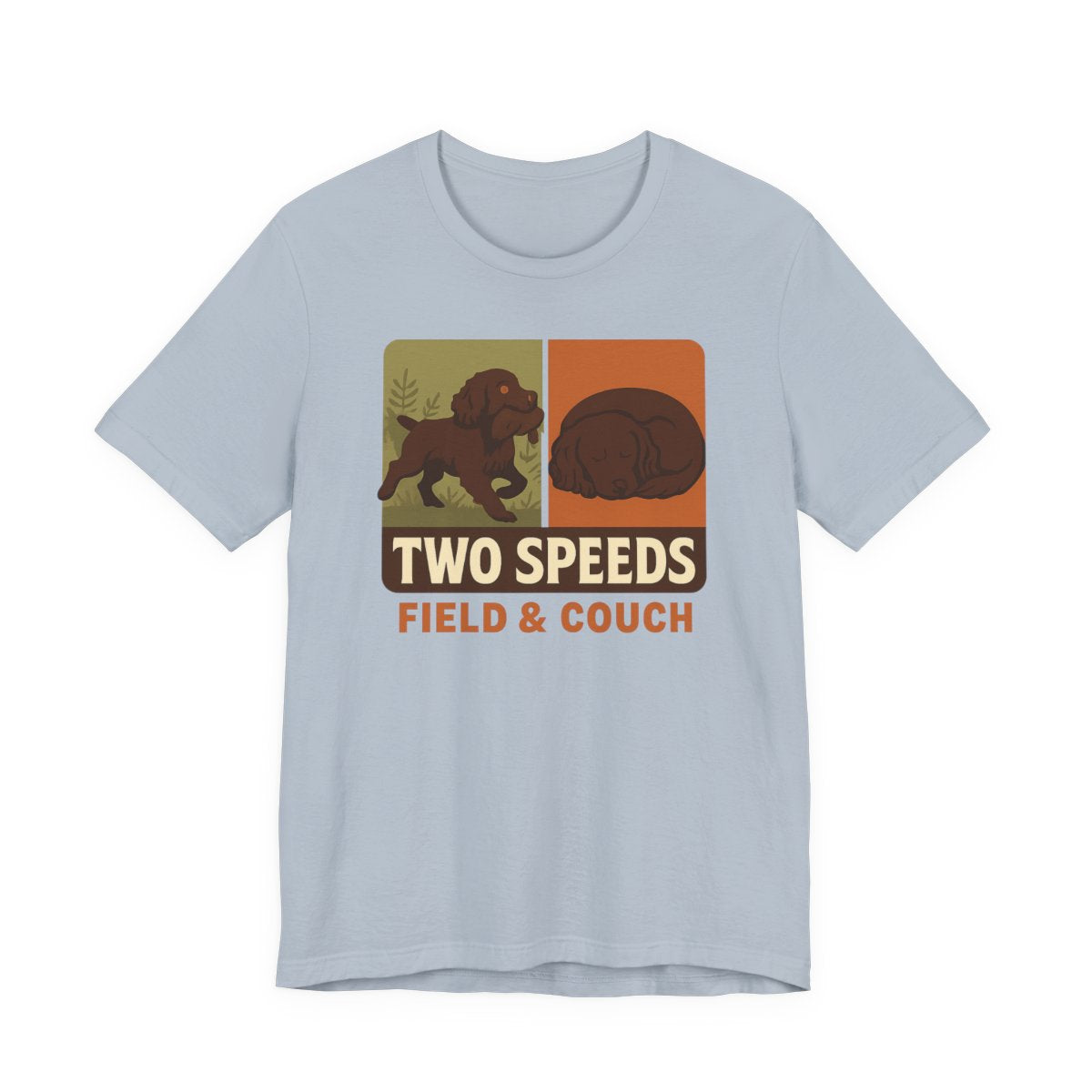 Boykin Spaniel Two Speeds Field and Couch t-shirt, view 7
