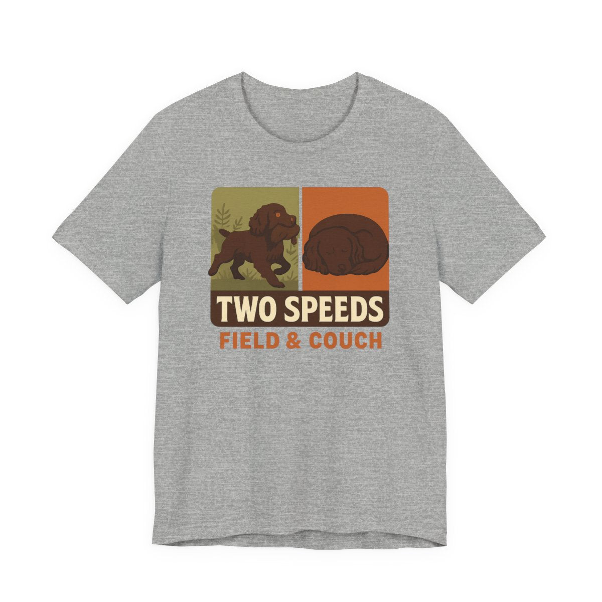 Boykin Spaniel Two Speeds Field and Couch t-shirt, view 8