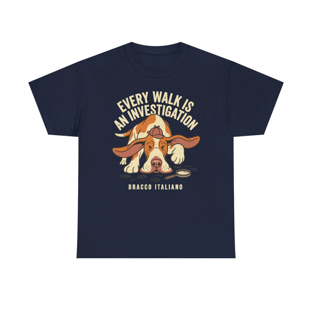 Bracco Italiano Sleuth T-shirt in Navy