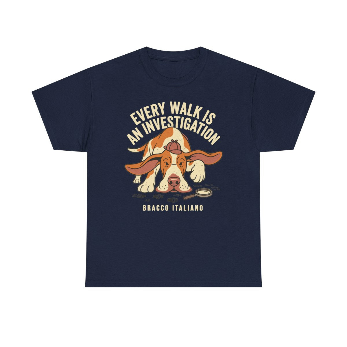 Bracco Italiano Sleuth T-shirt in Navy