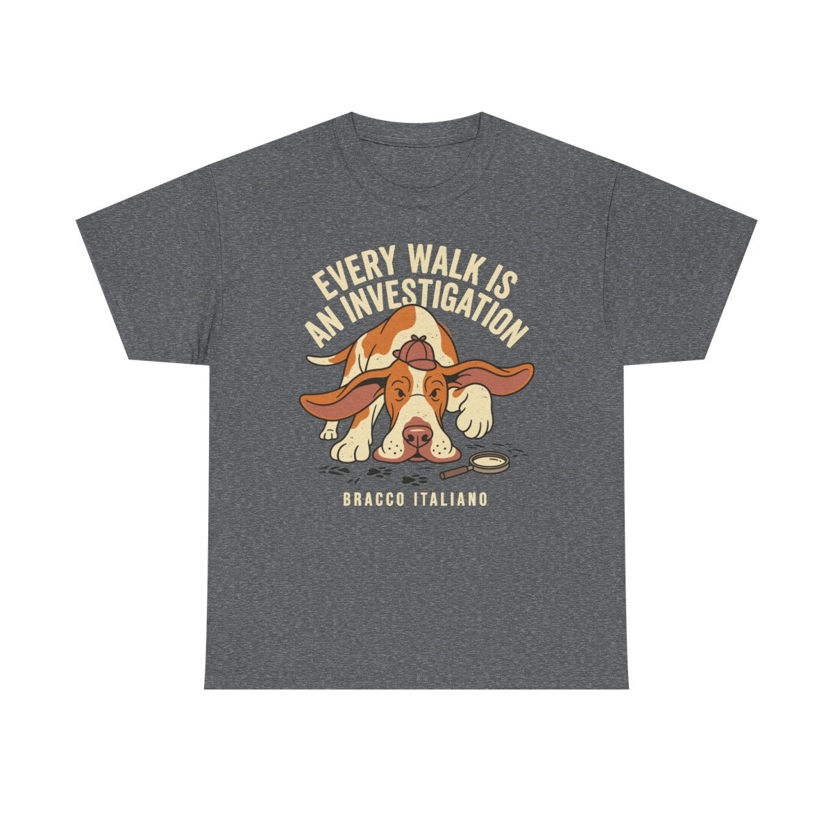 Bracco Italiano Sleuth T-shirt in Graphite Heather