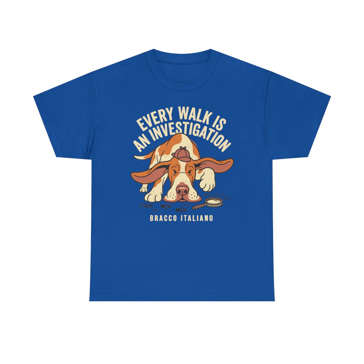 Bracco Italiano Sleuth T-shirt in Royal