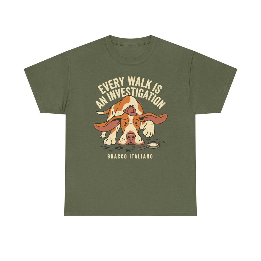 Bracco Italiano Sleuth T-shirt in Military Green