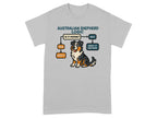 Australian Shepherd Logic flowchart with dog: 'Is it moving?' YES/HERD IT, NO/HERD IT ANYWAY.