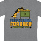 Grey t-shirt with "Professional Forager" and "No Counter Left Behind" text.