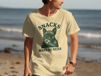 Snacks Make Me Nicer Bulldog T-shirt