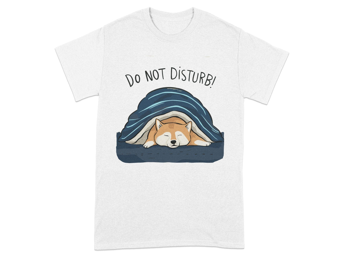 Do Not Disturb Sleeping Shiba Inu Dog Graphic T-shirt