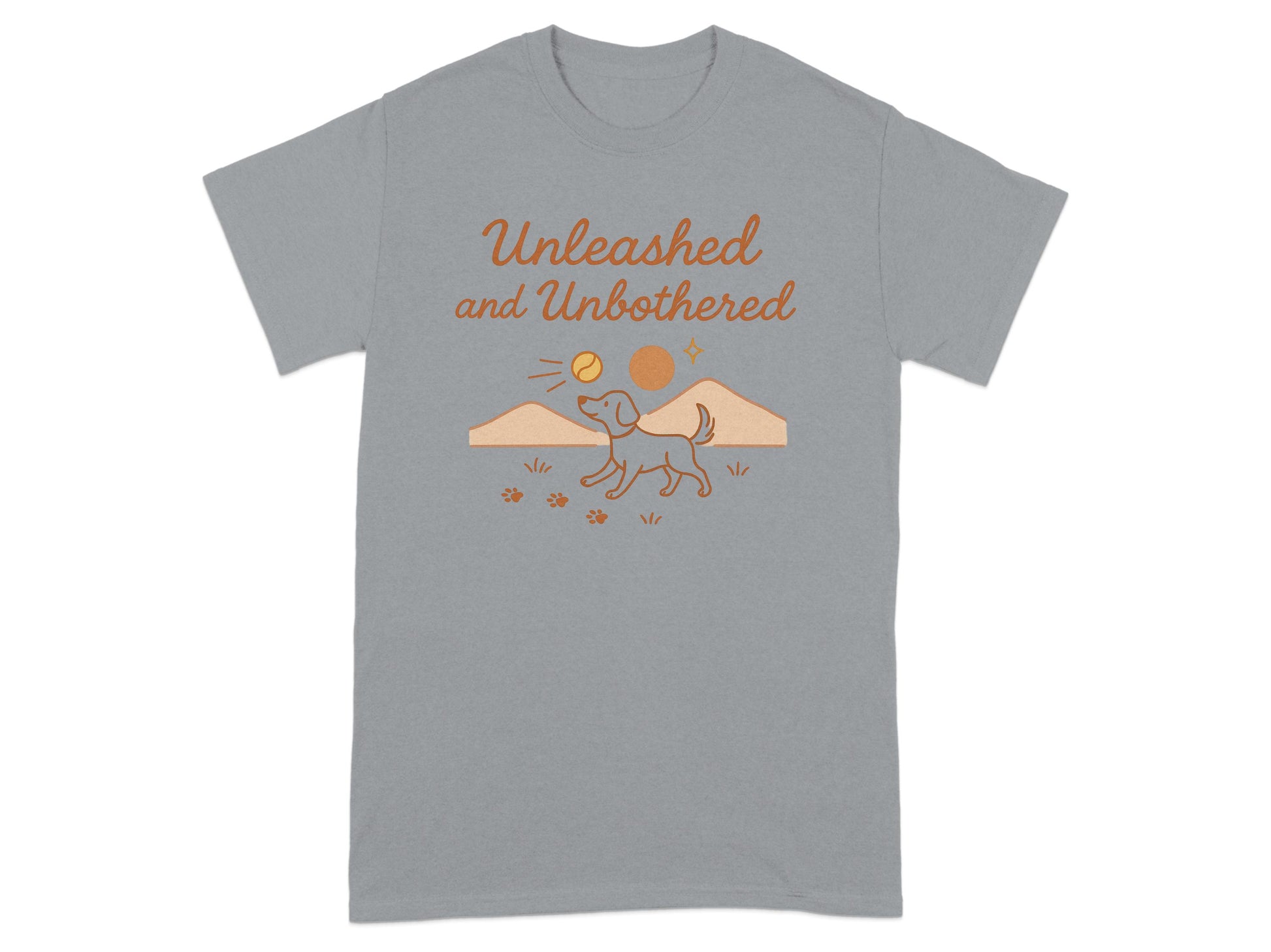 Unleashed and Unbothered Graphic Dog Lover T-Shirt product