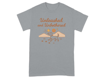 Unleashed and Unbothered Graphic Dog Lover T-Shirt product