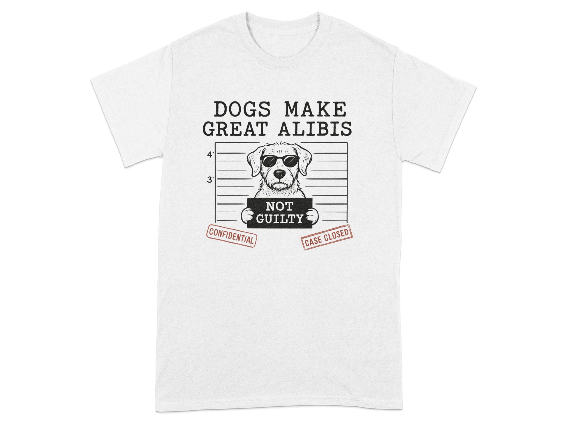 Dogs Make Great Alibis Funny T-shirt product