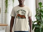 Cream t-shirt with "TRUST THE NOSE" text and dachshund graphic