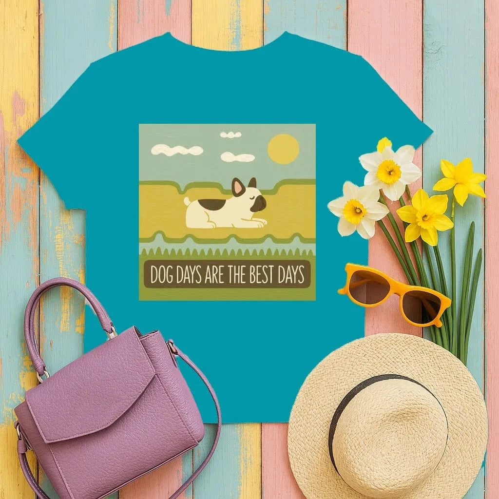 Dog Days Are The Best Days French Bulldog T-Shirt T-shirt